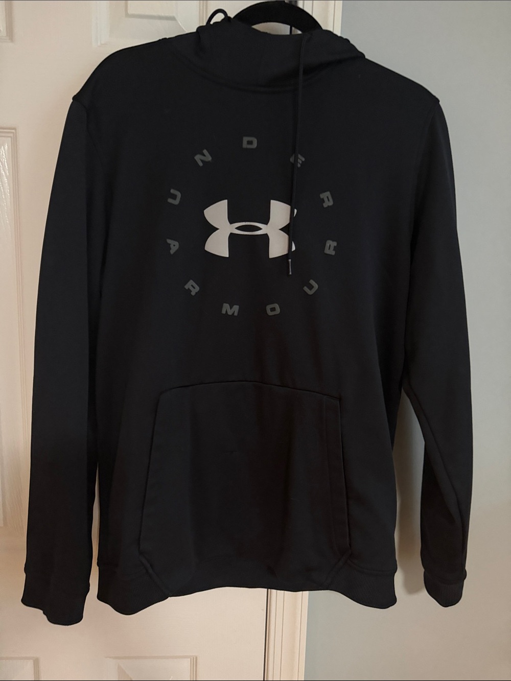 Under Armour Black Hoodie with Gray Logo